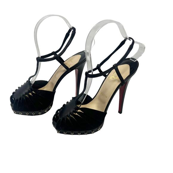 NWOB Christian Louboutin Zigounette T Strap Heels Size 37 - Picture 4 of 13